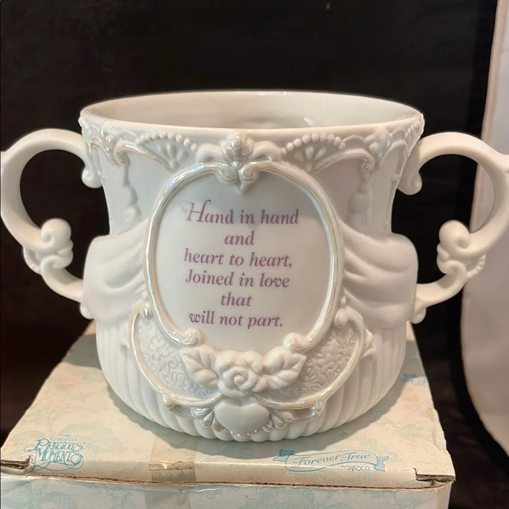 Precious Moments Bundle. Night light, Wedding Mug and Collectible Plaque